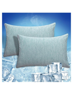 Funda de Almohada Refrigerante CHOSHOME Estándar 50.8x66cm Verde