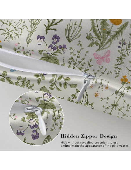 Funda de Almohada de Seda Imitación JKJNLHJE King Floral 50.8x91.4 cm Funda de Almohada de Seda Imitación JKJNLHJE King Floral 50.8x91.4 cm