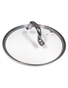 Tapa de vidrio templado ExcelSteel para ollas a presión 24.3x23.7 cm