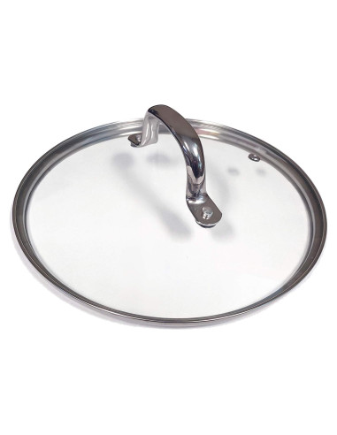 Tapa de vidrio templado ExcelSteel para ollas a presión 24.3x23.7 cm