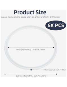 Repuestos Junta Sello Tapa Vaso 40 oz Doufuhua - 6 Pcs 2