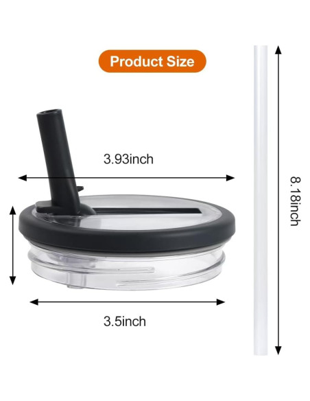 2 Tapas de Pajita Flip Reemplazo Stanley Quencher 40oz