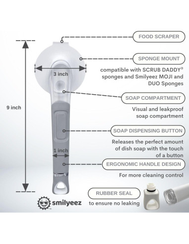 Mango Dispensador de Jabón Smilyeez para Esponjas Scrub