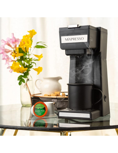 Cafetera Mixpresso 2 en 1 para café molido y K Cup 800W