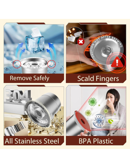 Cápsulas Reutilizables K NESSUS para Cafetera Keurig 1.0 - 3 Unidades