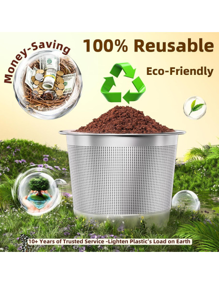 Cápsulas Reutilizables K NESSUS para Cafetera Keurig 1.0 - 3 Unidades