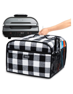 Funda de Polvo BAGSPRITE para Ninja FG551 Foodi Grill - Cuadro de Búfalo