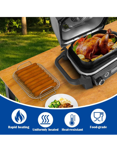 Cesta Crisper Combo Ninja Woodfire OG700 y Soporte para Humo