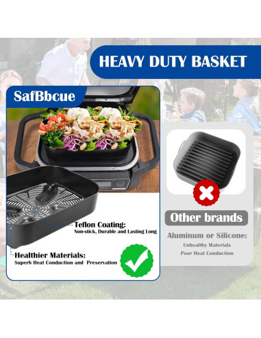 Cesta Crisper Combo Ninja Woodfire OG700 y Soporte para Humo