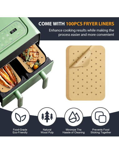 Accesorios Freidora de Aire Ninja HELLO.HELEN 8-10QT Completo