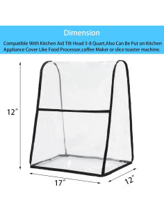 Cubierta Protectora para Mezcladora Kitchen Aid 30x30x40 cm 2