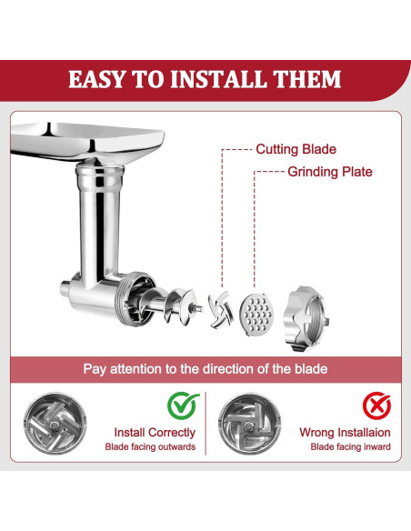 Accesorio Picadora de Carne KitchenAid Aligat AGT-01 Metal