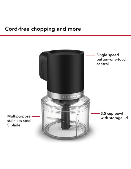 Picador Inalámbrico KitchenAid Go 3.5 Tazas - KTCR351