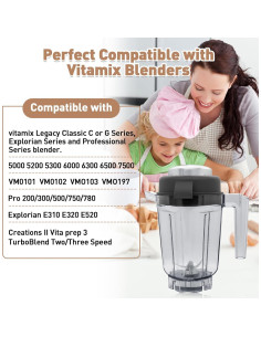 Contenedor de Granos Secos 32 oz Vitamix Compatible BPA Free 2