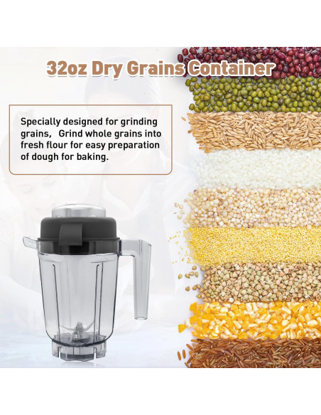 Contenedor de Granos Secos 32 oz Vitamix Compatible BPA Free