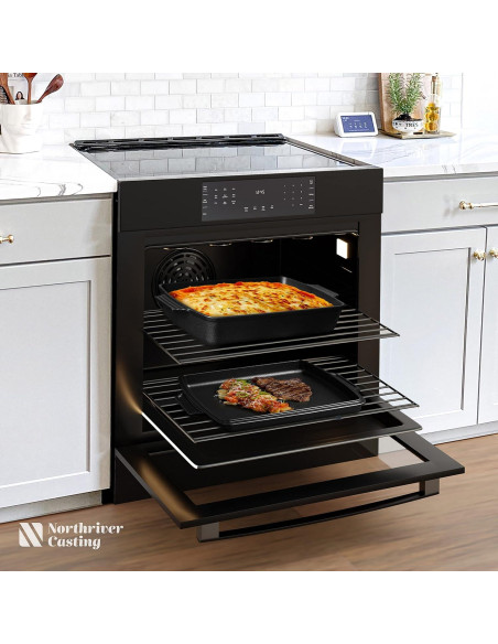 Horno Holandés de Hierro Fundido Northriver 6QT Pre-Sazonado