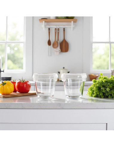 Contenedor de Almacenamiento de Alimentos de Vidrio 0.68L - H.JSS WDJS