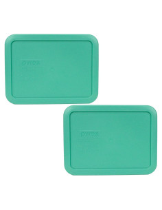 Tapas de Plástico Pyrex 7210-PC 3 Tazas Verde Claro - 2 Unidades