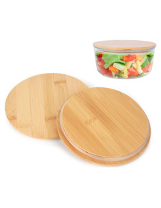 Tapa de Madera Reemplazo CTTZCKJ para Bowl Pyrex 4 Tazas
