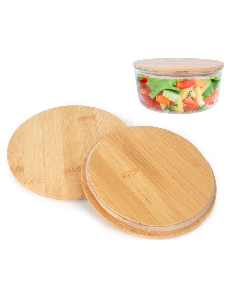 Tapa de Madera Reemplazo CTTZCKJ para Bowl Pyrex 4 Tazas