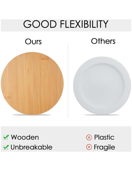 Tapa de Madera Reemplazo CTTZCKJ para Bowl Pyrex 4 Tazas