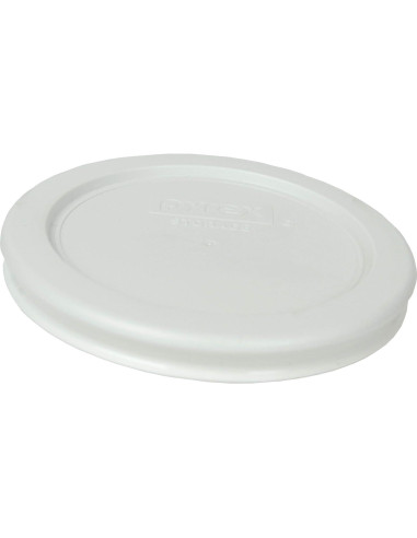 Conjunto de Tazones de Vidrio Pyrex 7202 con Tapas Blancas 1 Taza