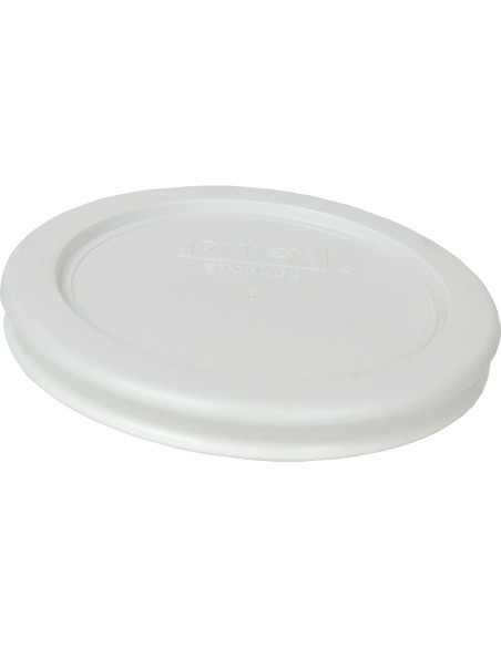 Conjunto de Tazones de Vidrio Pyrex 7202 con Tapas Blancas 1 Taza