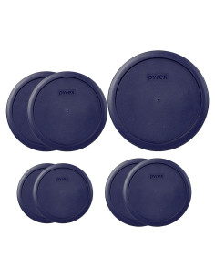 Conjunto de Tapas de Plástico Pyrex Azul 7 Piezas