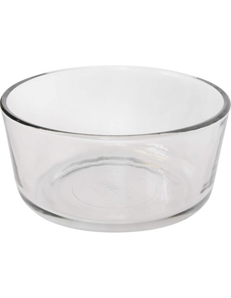 Juego de 4 Tazones de Vidrio Pyrex 7201 con Tapas Gris Puddle