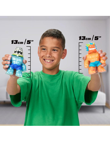 Paquete de Creación de Héroes Goo Jit Zu 2-Pack Blazagon y Thrash