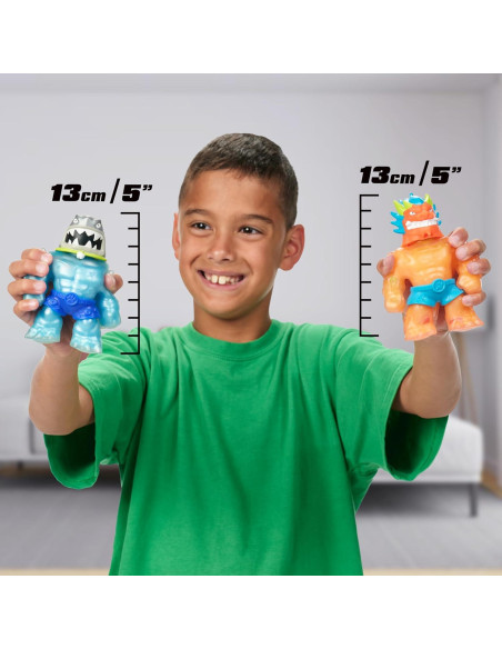 Paquete de Creación de Héroes Goo Jit Zu 2-Pack Blazagon y Thrash