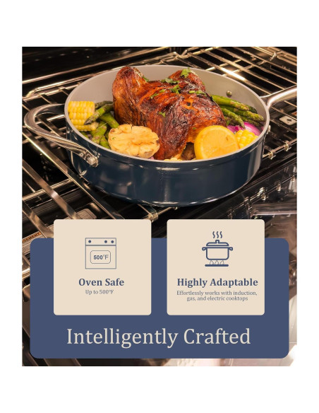 Olla Holandesa CookinCraze 4.5qt Cerámica Antiadherente