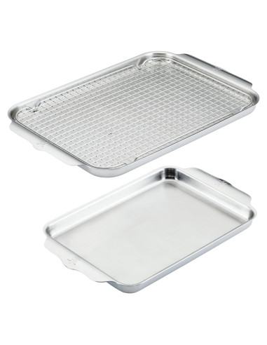 Juego de bandejas para hornear Hestan 3 piezas acero inoxidable