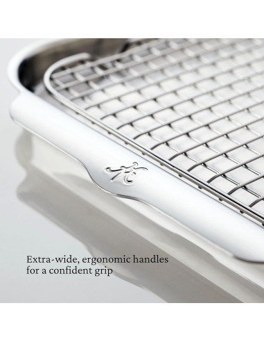 Juego de bandejas para hornear Hestan 3 piezas acero inoxidable