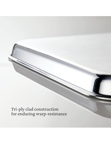 Juego de bandejas para hornear Hestan 3 piezas acero inoxidable