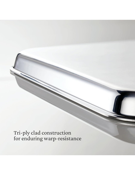 Juego de bandejas para hornear Hestan 3 piezas acero inoxidable