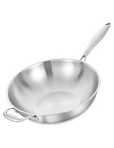 Sartén Wok Acero Inoxidable LOLYKITCH 37.5cm Mango Desmontable