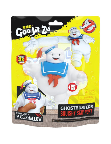Figura Squishy Stay Puft Cazafantasmas Heroes de Goo Jit Zu 10.8cm
