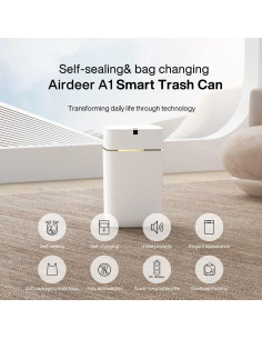 Cubo de Basura Inteligente Airdeer A1 15L con Sensor y Sellado 2