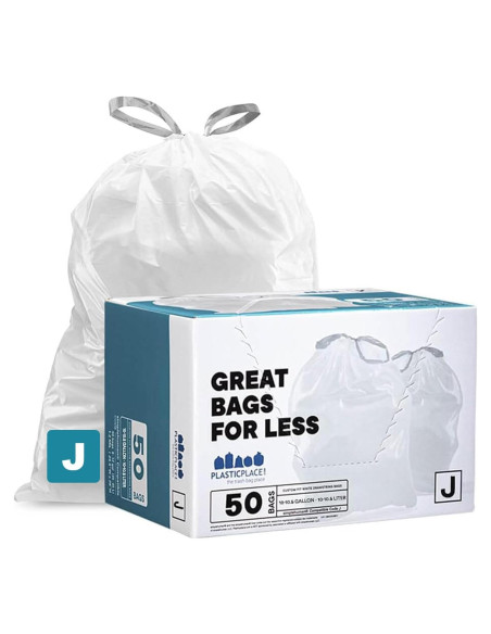 Bolsas de Basura Plasticplace Código J 50 Unidades 37.85L