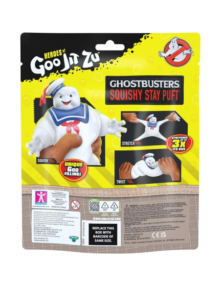 Figura Squishy Stay Puft Cazafantasmas Heroes de Goo Jit Zu 10.8cm