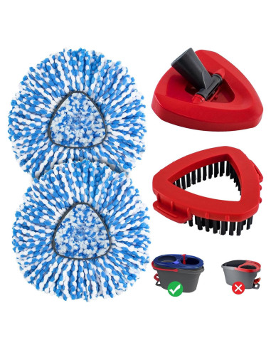 Cabezas de Repuesto para Mopas O Cedar RinseClean 2 Tanques