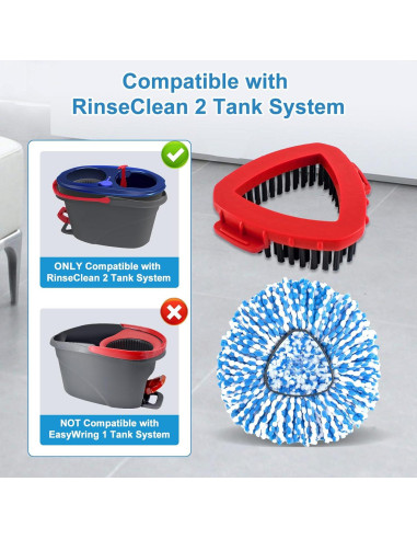 Cabezas de Repuesto para Mopas O Cedar RinseClean 2 Tanques