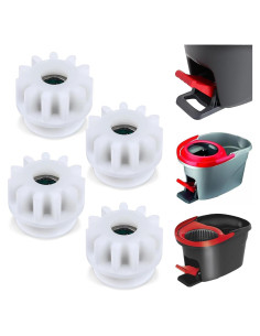 4 Piezas Repuesto Mop Giratorio Ocedar Vileda 2.5cm