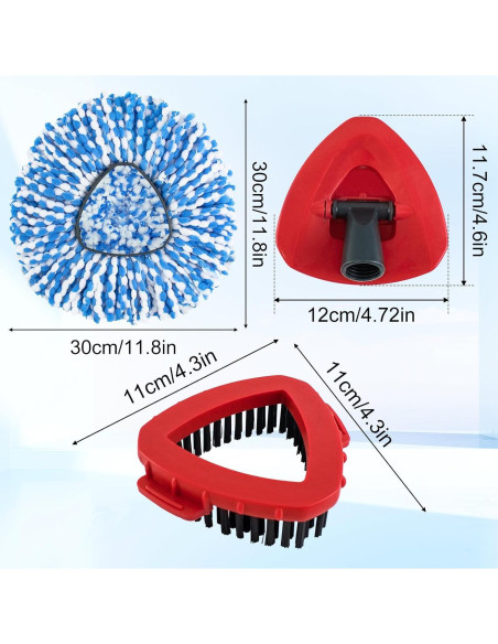 Cabezas de Repuesto para Mopas O Cedar RinseClean 2 Tanques