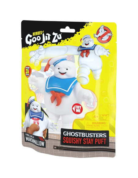 Figura Squishy Stay Puft Cazafantasmas Heroes de Goo Jit Zu 10.8cm