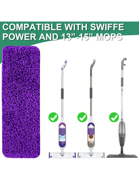 Almohadillas Reutilizables Aifacay para Mopas Swiffer 4 Pcs 38.1 cm