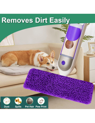 Almohadillas Reutilizables Aifacay para Mopas Swiffer 4 Pcs 38.1 cm