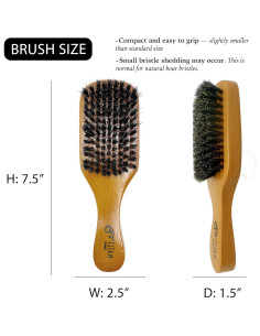 Cepillo Alisador Titan Club Wave - Cerdas de Jabalí Naturales 2