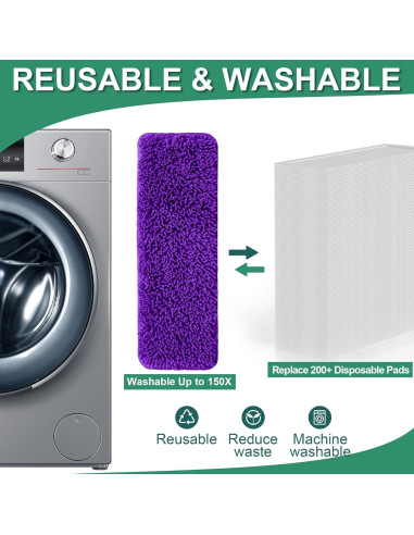 Almohadillas Reutilizables Aifacay para Mopas Swiffer 4 Pcs 38.1 cm